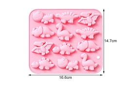 Molde silicona 12 dinosaurios (2)